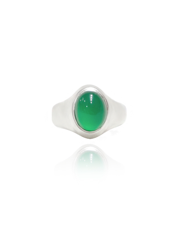 Green onyx ring